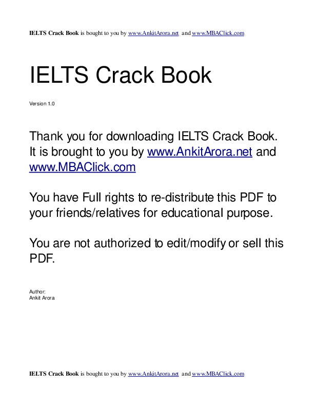 Crack ielts in a flash academic reading pdf download